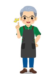 ホームセンターで働く男性