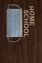 Home school theme images. concept of parents home schooling due to covid