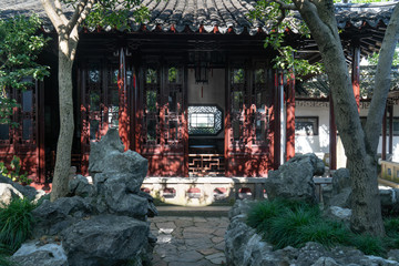 Ancient architecture in the Suzhou Garden in China.