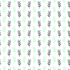 Illustration of a leaf pattern. Floral organic background. Hand-drawn sheet texture.