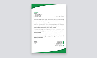 Simple creative modern letter head templates for your project design, Vector illustration