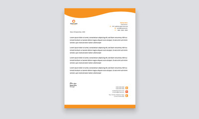 Simple creative modern letter head templates for your project design, Vector illustration