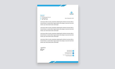 Simple creative modern letter head templates for your project design, Vector illustration