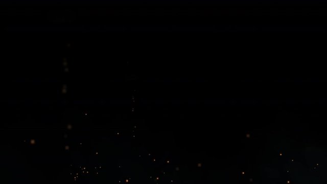 Glow particle bokeh float up in the air with magician have layer depth of field.3D rendering and simulation particle effect gold glow magic and smoke smooth motion include alpha path.