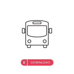 Bus icon vector. Transportation sign