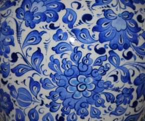 blue floral background