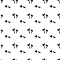 Seamless palm tree pattern texture. Palm tree print vector illustration background.