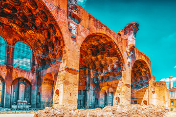 Archaeological and historical objects in Rome, united by the name - Roman Forum and Palatine Hill....