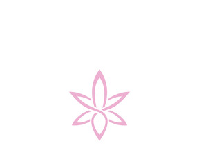 Flower spa  icon logo design template