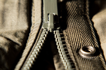 Zipper lock on clothes