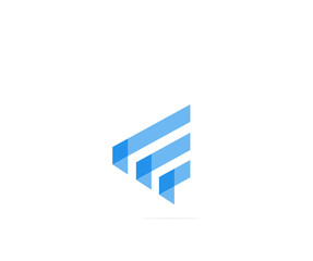 Initials E icon logo design template