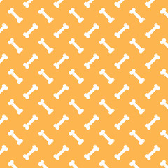 Dog bone pattern vector isolated tile background wallpaper repeat doodle white Illustration