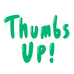 Thumbs up. Placard template with calligraphic design flat design elements. Retro art for covers, banners, flyers and posters. Eps vector illustration