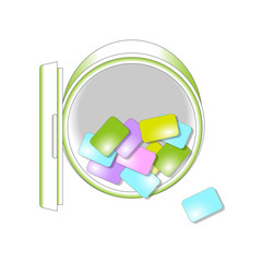 ボトルガムのイラスト