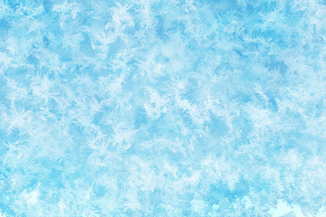 Winter ice frost, frozen background. frosted window glass texture. Cold cool icicles background. Winter wonderland scene. Natural, decoration.