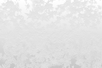 Winter ice frost, frozen background. frosted window glass texture. Cold cool icicles background. Winter wonderland scene. Natural, decoration.