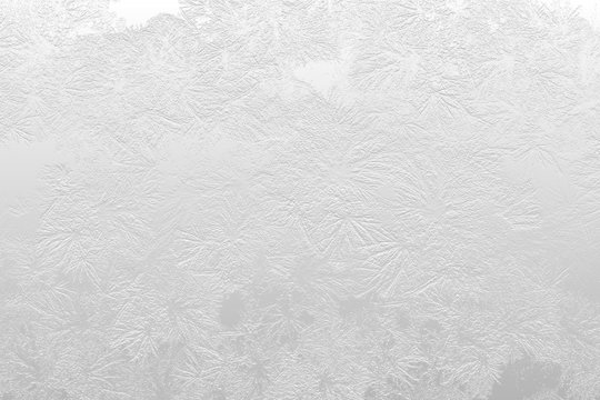 Winter ice frost, frozen background. frosted window glass texture. Cold cool icicles background. Winter wonderland scene. Natural, decoration.