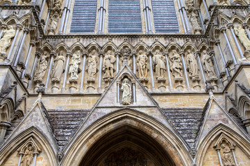 Obraz premium Exterior of Salisbury Cathedral in Wiltshire, UK