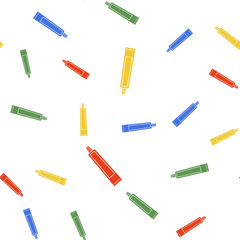 Color Tube of toothpaste icon isolated seamless pattern on white background. Vector.