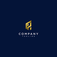 initial logo design