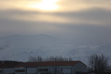 アイスランドの朝日