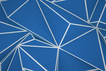Fototapeta premium Polygonal shapes background. Low poly triangles mosaic. Crystals 3D backdrop.