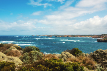 Naklejka na ściany i meble rough coast at the Great Ocean Road Australia