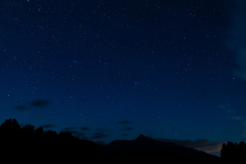 night sky with Krivan, Hight Tatras, Slovakia