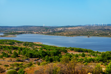Etang de Leucate lagoon, in France