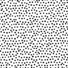 monochrome black hand drawn minimal simple polka dot seamless pattern for background, wallpaper, texture, cover, banner, label, cover, textile etc. vector design.