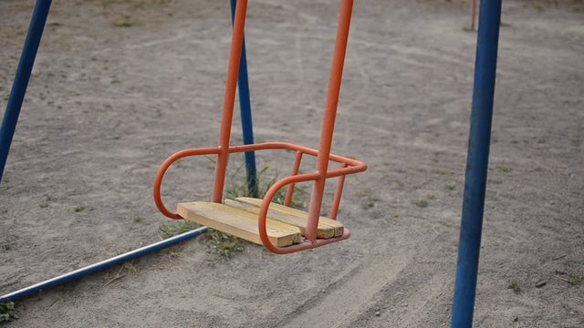 Empty carousel in the playground
