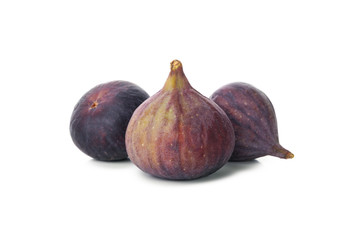 Fresh fig fruits isolated on white background
