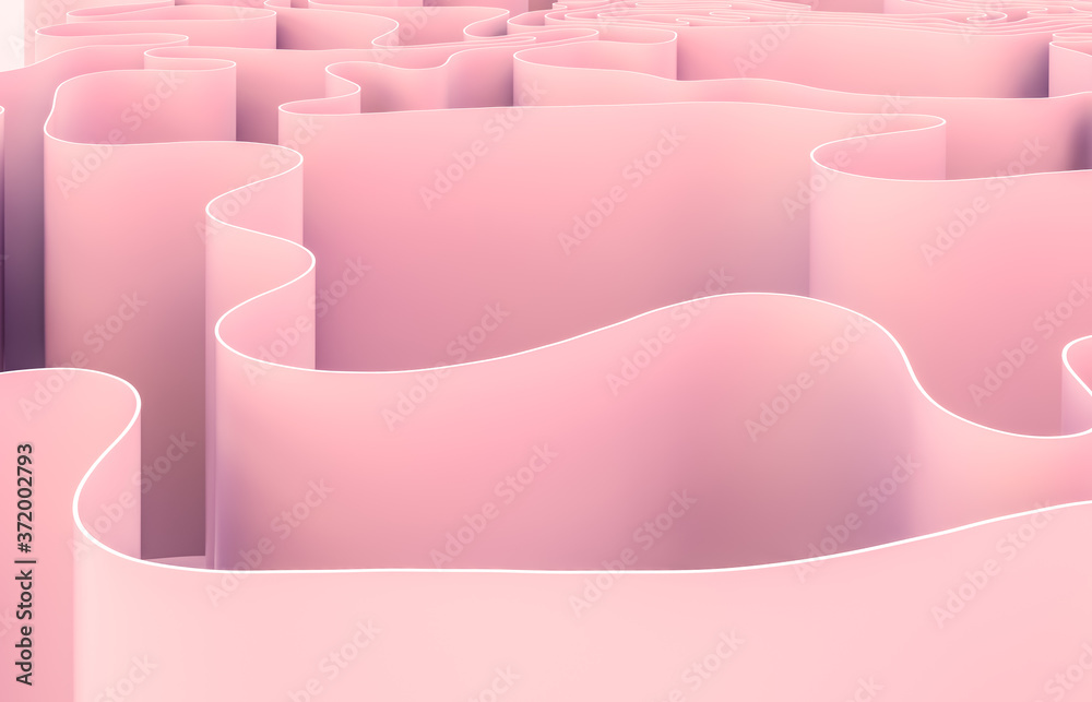 Aufkleber abstract 3d art background with curve shape. holographic color.