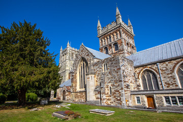 Fototapeta na wymiar Wimborne Minster in Dorset, UK
