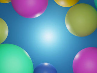 3 d circle background