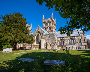 Wimborne Minster in Dorset, UK