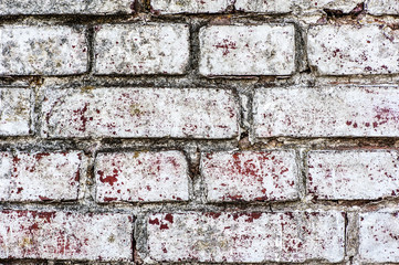 Close-up old brick wall. 
A old brick wall. Abstract background with brick texture.
