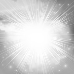 Obraz premium Pop art comic background. Abstract ray burst, glow effect. Vector, illustration, eps10
