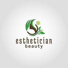 Esthetician beauty adobe stock logo design template idea and inspiration