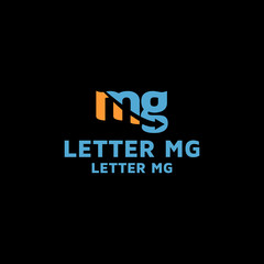 LETTER MG adobe stock logo design template idea