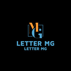 LETTER MG adobe stock logo design template idea and inspiration
