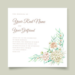 Fototapeta na wymiar beautiful wedding invitation card set