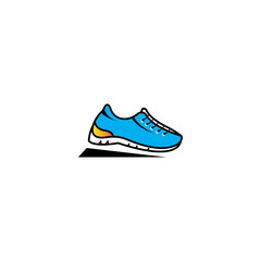 Shoes icon color illustration logo template design vector