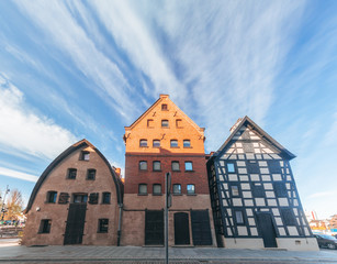 Old German granaries. Bydgoszcz Poland