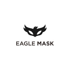 abstract eagle logo. mask icon