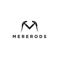 abstract m logo. climber icon