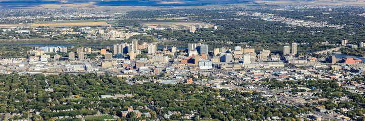 Fototapeta na wymiar Downtown Aerial