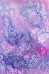 watercolor background pink, lilac, purple