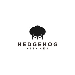 abstract hedgehog logo. chef icon
