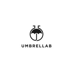 abstract umbrella logo. lab icon